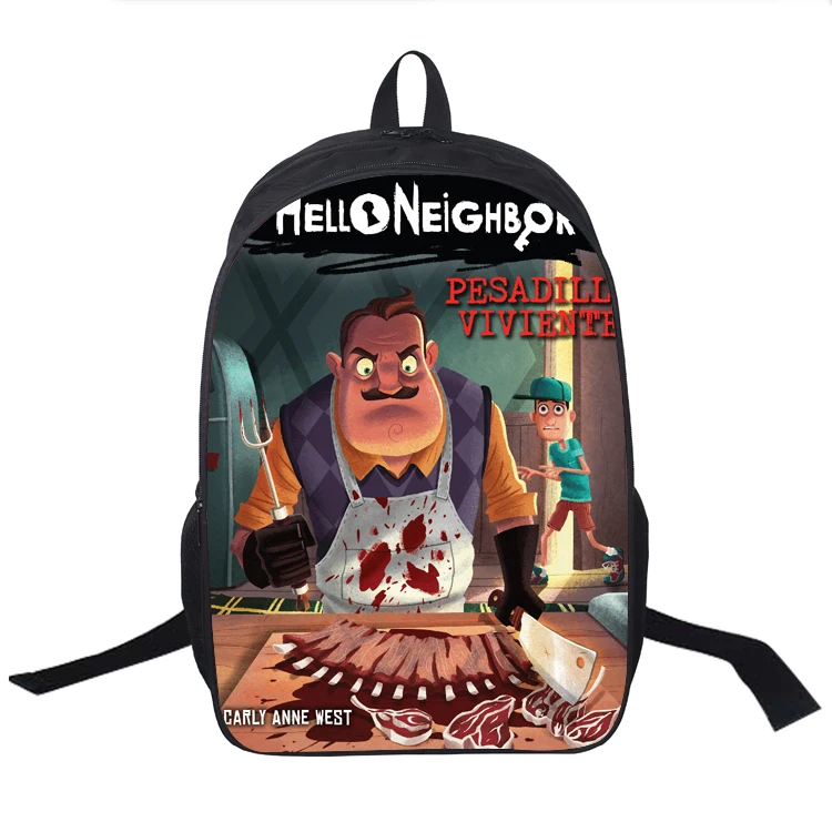 

Hello Neighbor 2 Backpack Japan Anime Printing Boys Girls Student School Bags Men Hello Neighbor Laptop Casual Teenager Backpack