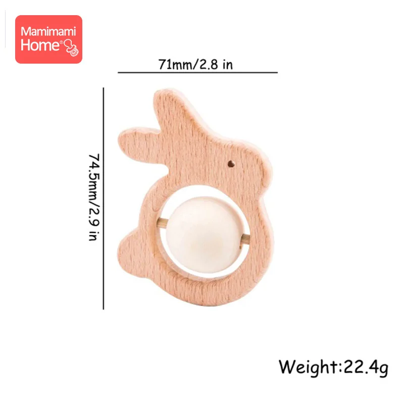 1 шт Детские деревянный Прорезыватель для зубов музыка погремушкой BPA бесплатно