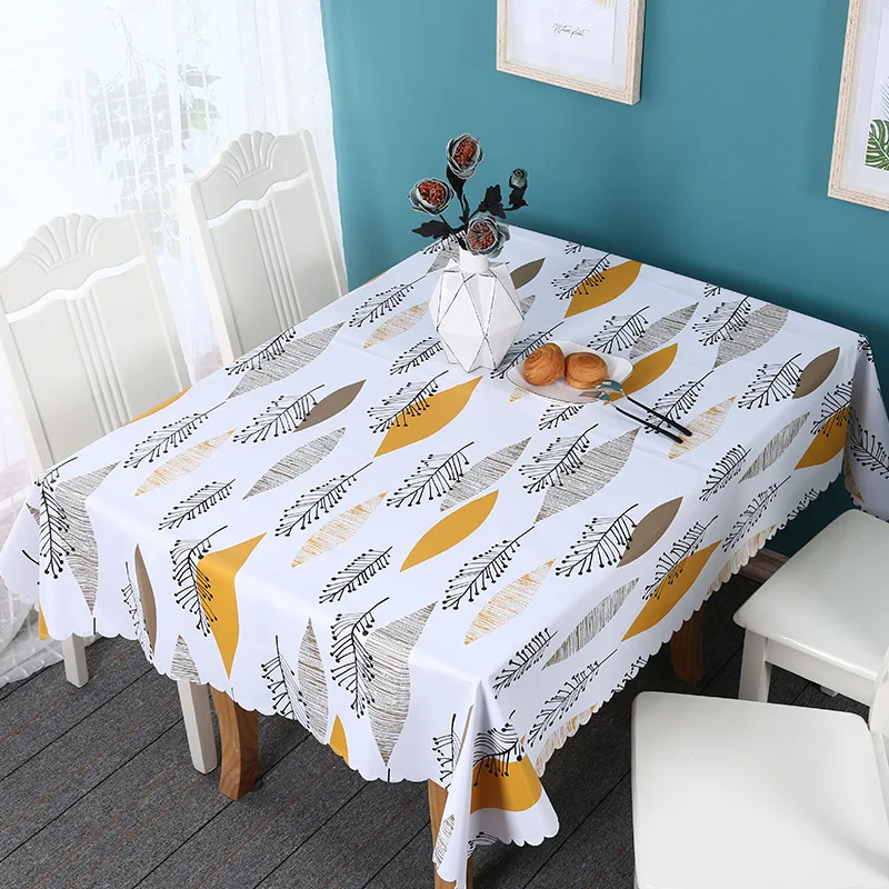 Водостойкая ПВХ скатерть с мультяшным принтом для стола водостойкая кухонная