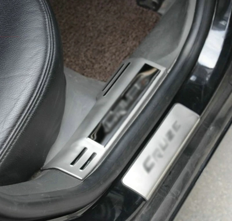 2013 204 2015 для Chevrolet Cruze накладки на порог автомобильные аксессуары из нержавеющей