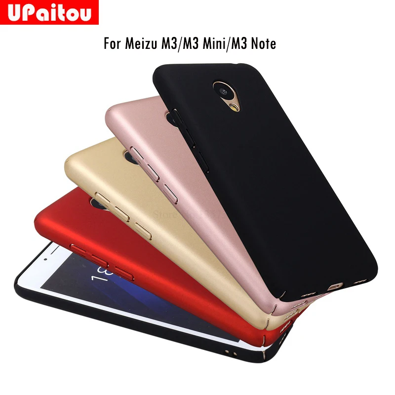 UPaitou Case For Meizu M3 M3S Mini Note 360 Edged Cover for Hard PC Full Protect Ultra Thin Back Skin |