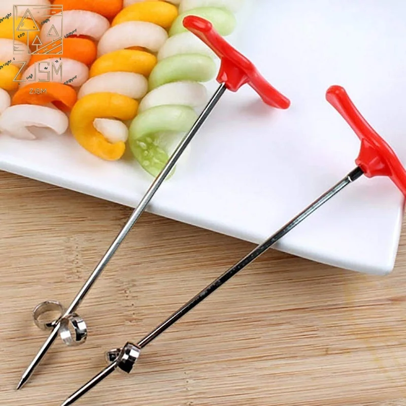

1 pc Vegetables Spiral Knife Carving Tool Potato Carrot Cucumber Salad Chopper Manual Spiral Screw Slicer for Kitchen Gadgets