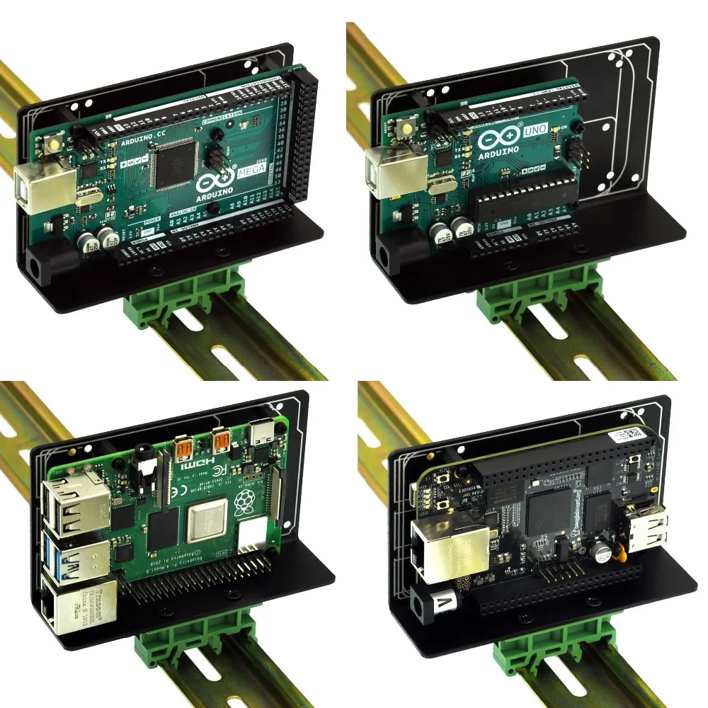 DIN рейка кронштейн для Raspberry Pi 2 3 B+ Zero UNO MEGA