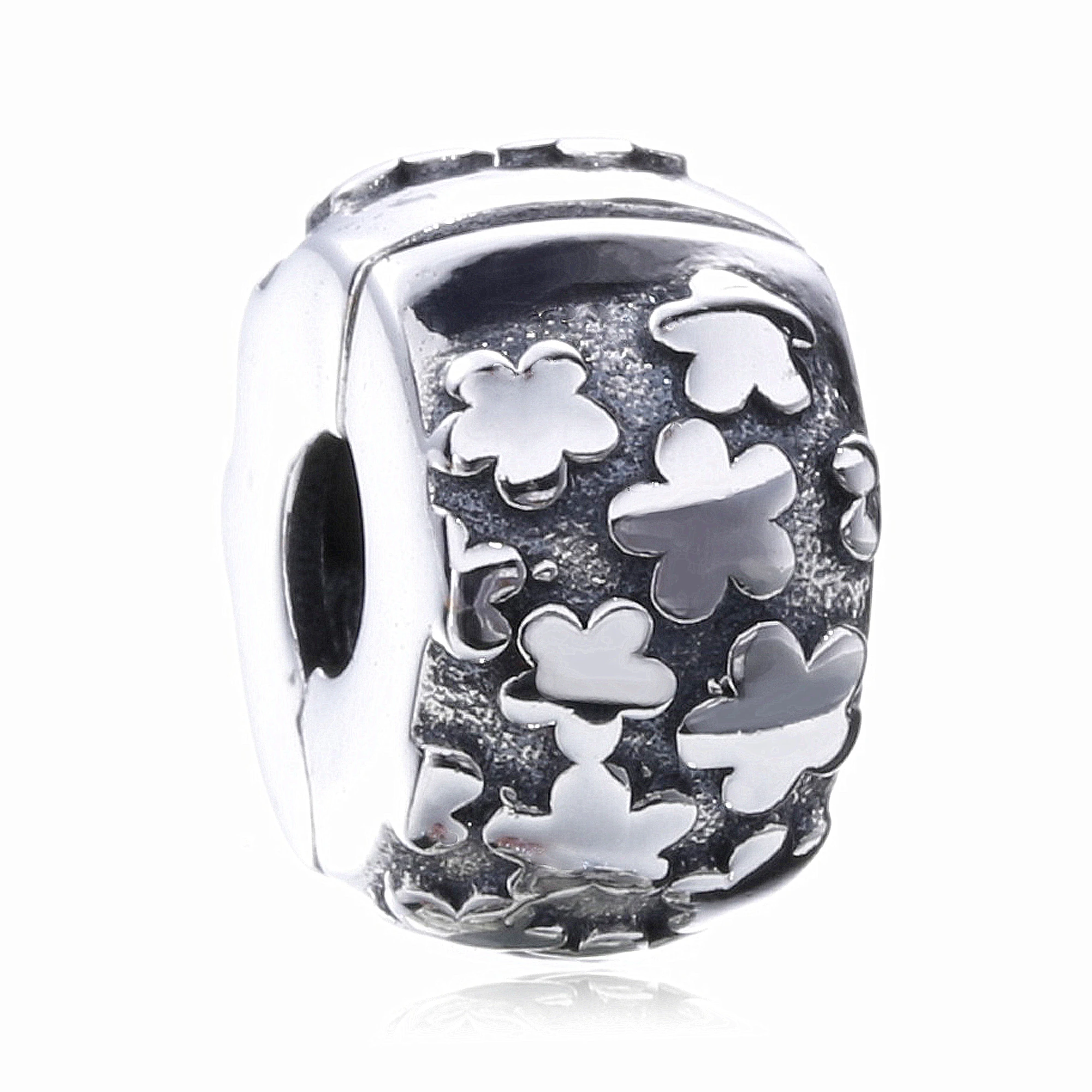 

Ajax 925 Sterling Silver Beads Fixed Beads Clip Beads Fit Bangles For Women