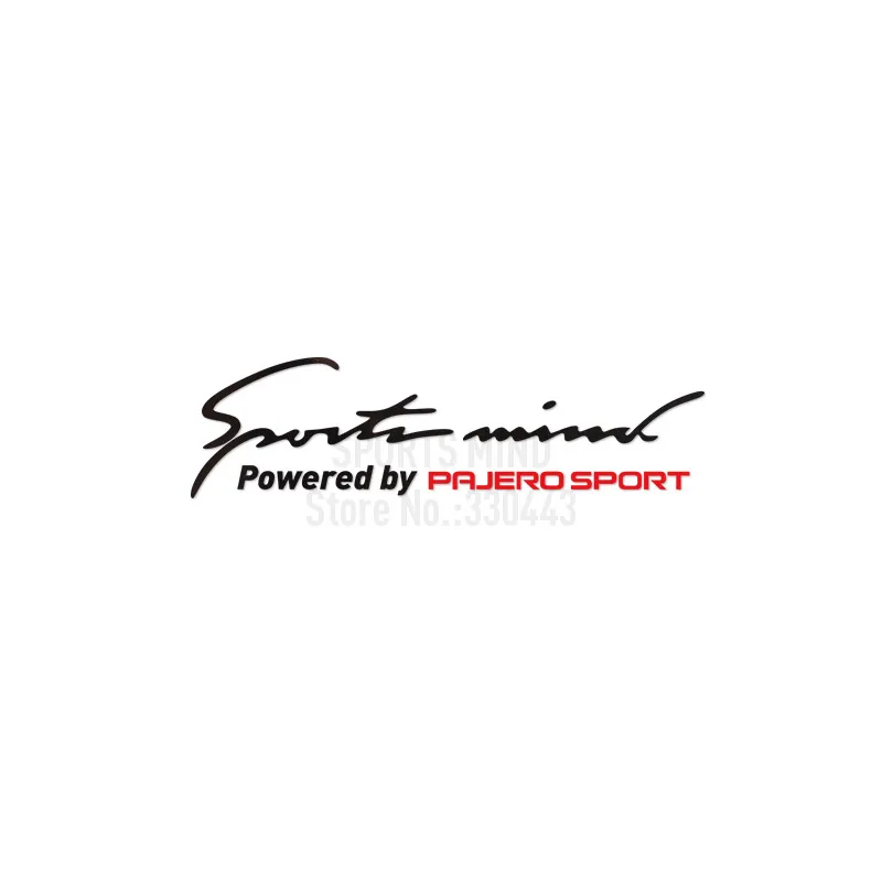 2 Pieces Sports Mind Car Sticker Decal Automobiles Styling For Mitsubishi Pajero Sport Montero Accessories | Автомобили и