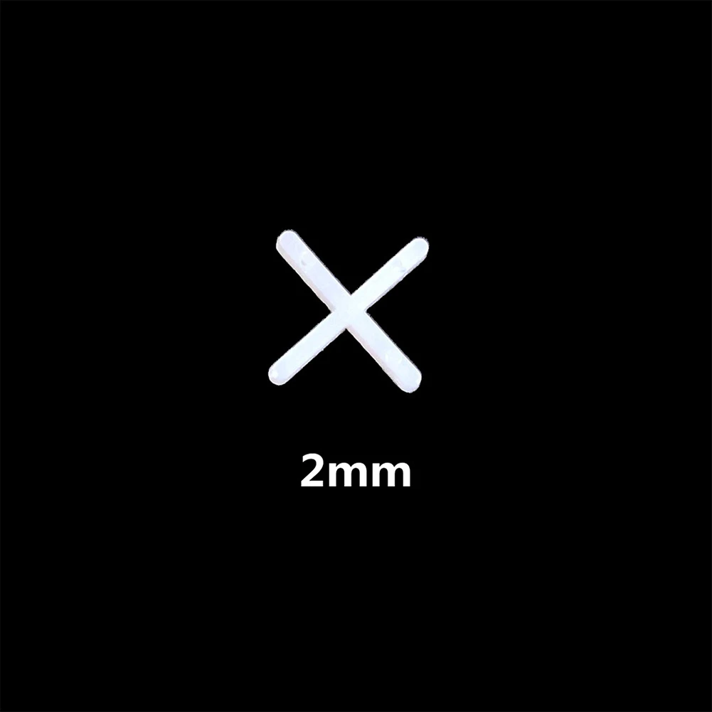 

100pcs 2mm Tile Leveling System Tile Spacer Cross Spacers for Floor Wall For Floor Tile Leveling Gap Reserved Dropshipping