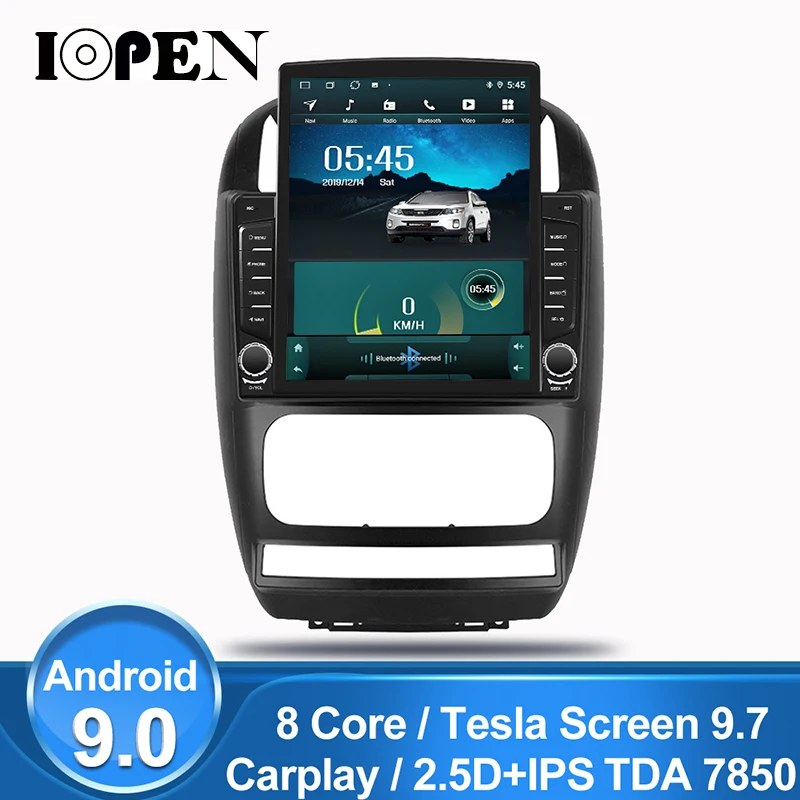 IOPEN 9 7 &quotTesla экран 8 Octa для dodge caravan Chrysler pelifica 2010 11 07 Android9.0 навигация автомобильный dvd