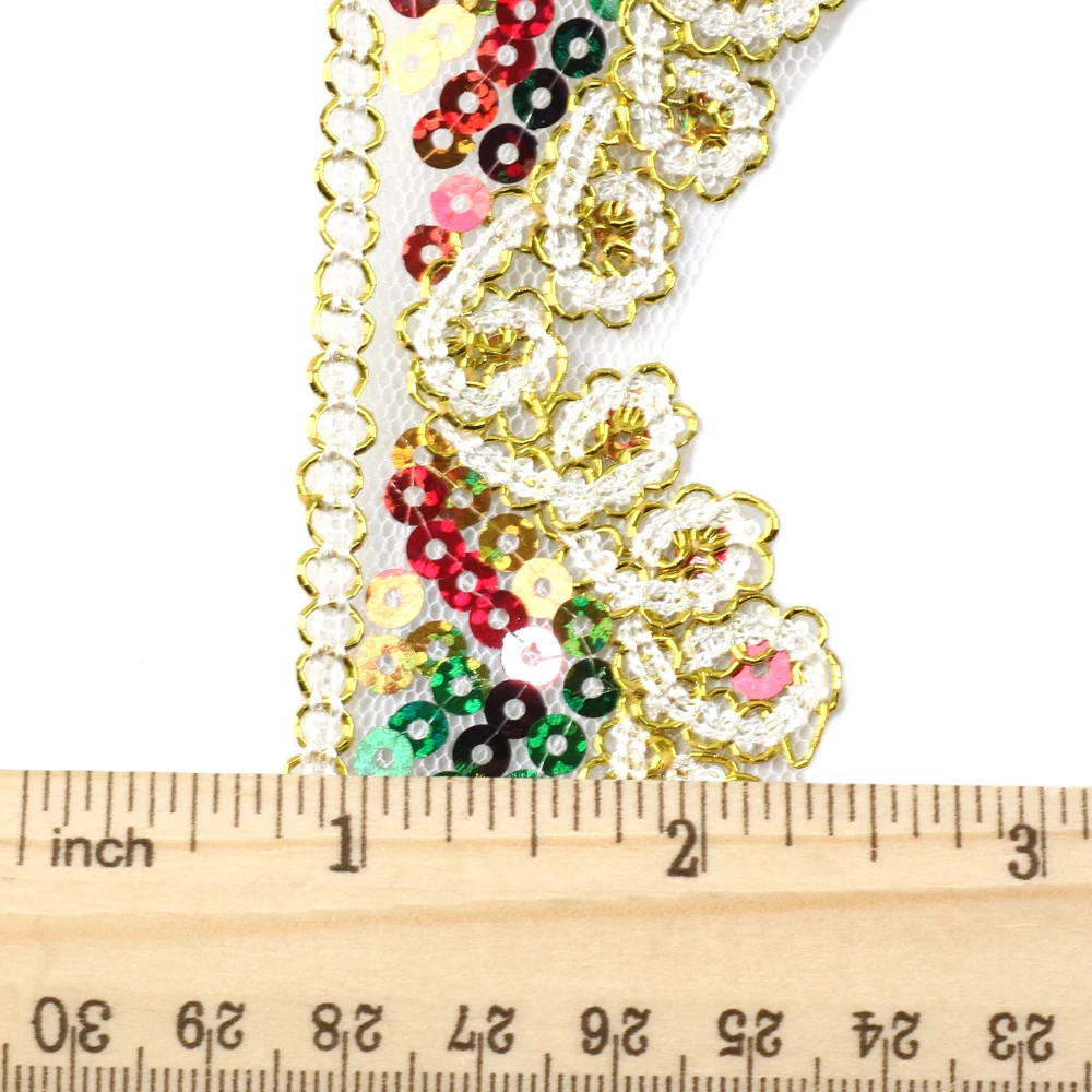 1 ярд круглая кружевная лента с блестками для одежды обертывание по краям