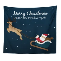 christmas gift santa claus tapestry wall hanging aesthetic hippie tapestries beach towel shawl throw sheet home room decor