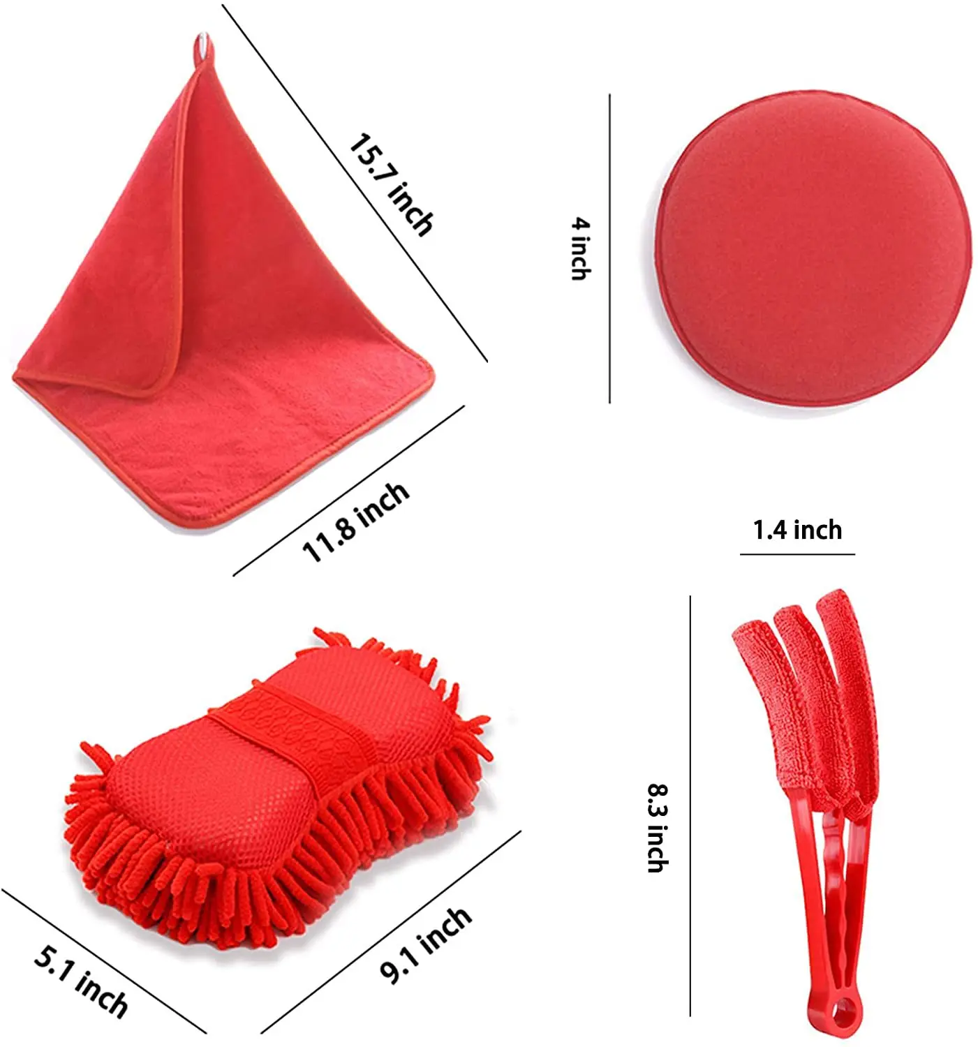 

17Pcs Car Detailing Cleaning Brushes Car Interior Exterior Cleaning Tools Microfiber Towel Automobile Air Vents Wheel Wash Kit