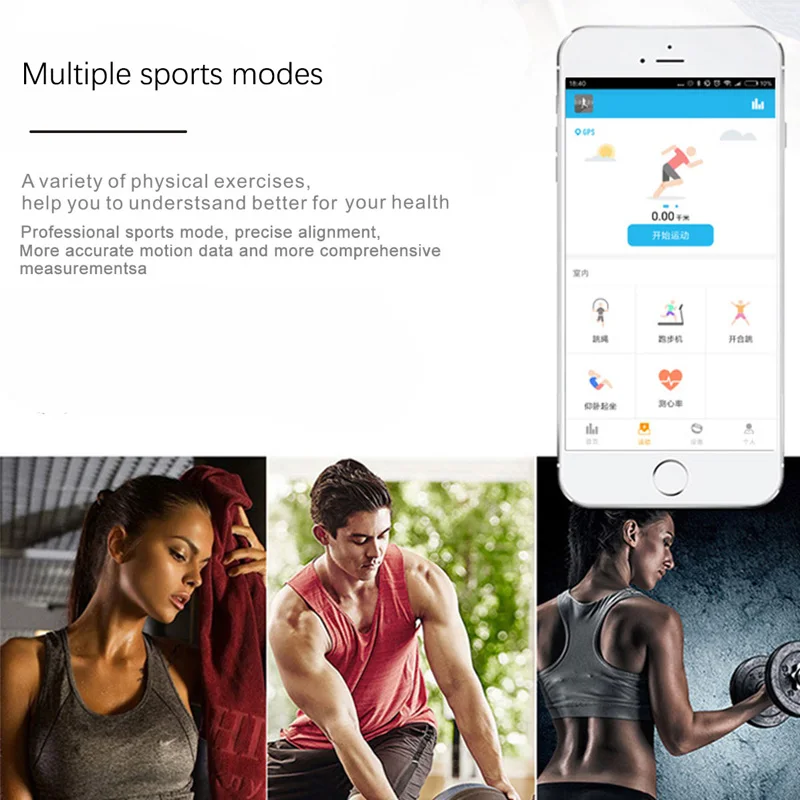 Мужские умные часы LIGE с пульсометром и напоминанием о кровяном давлении