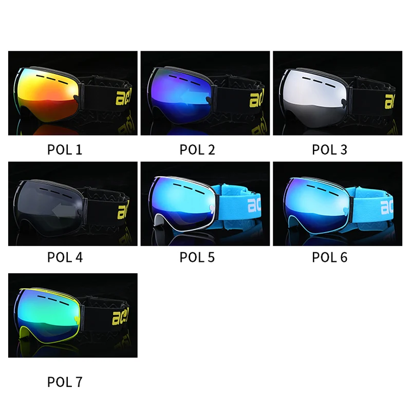 Брендовые лыжные очки для сноуборда ACEXPNM женские и мужские маска с УФ защитой 400