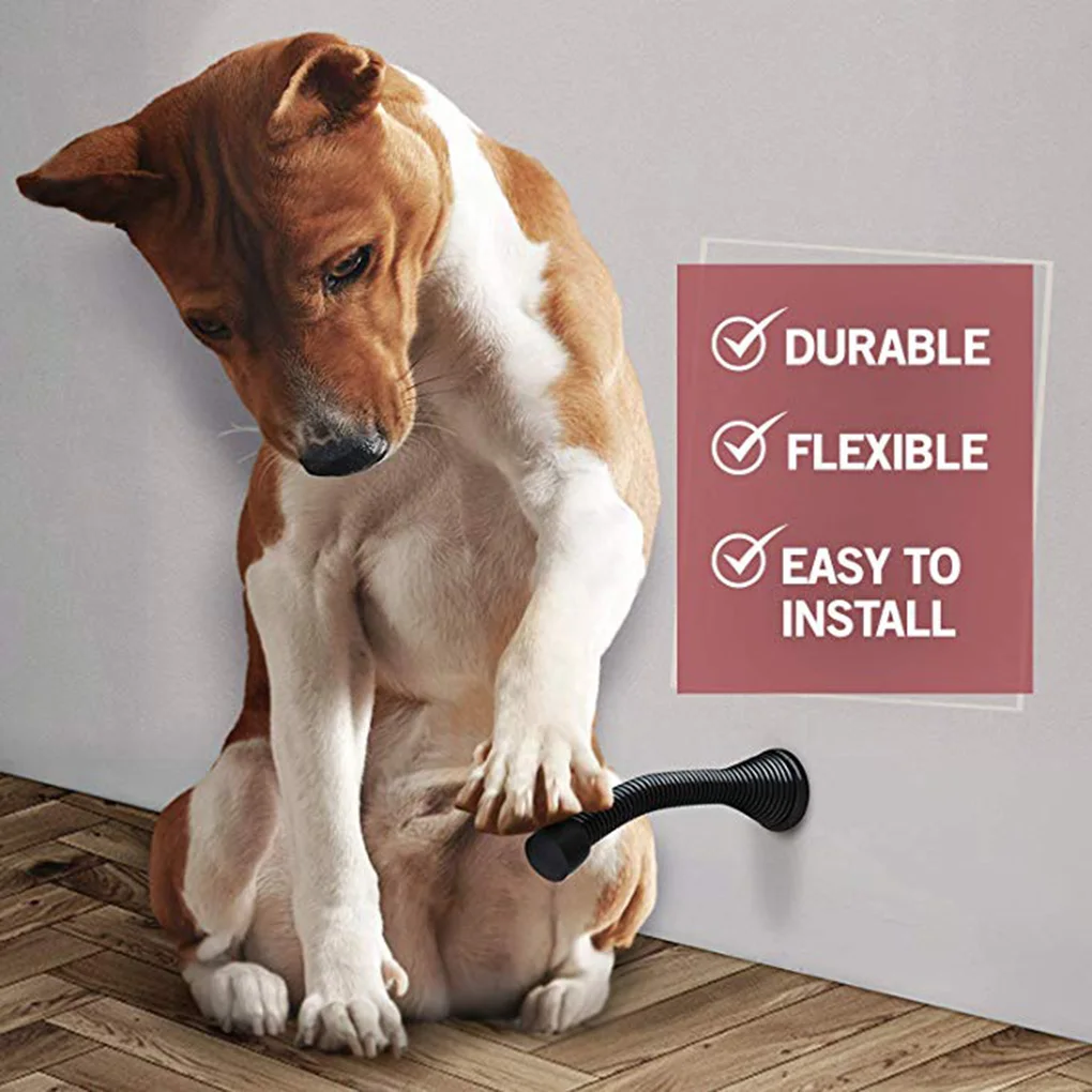 Пружинная настенная дверь матовый стоп бампер сверхмощный Mteal дверной стопор