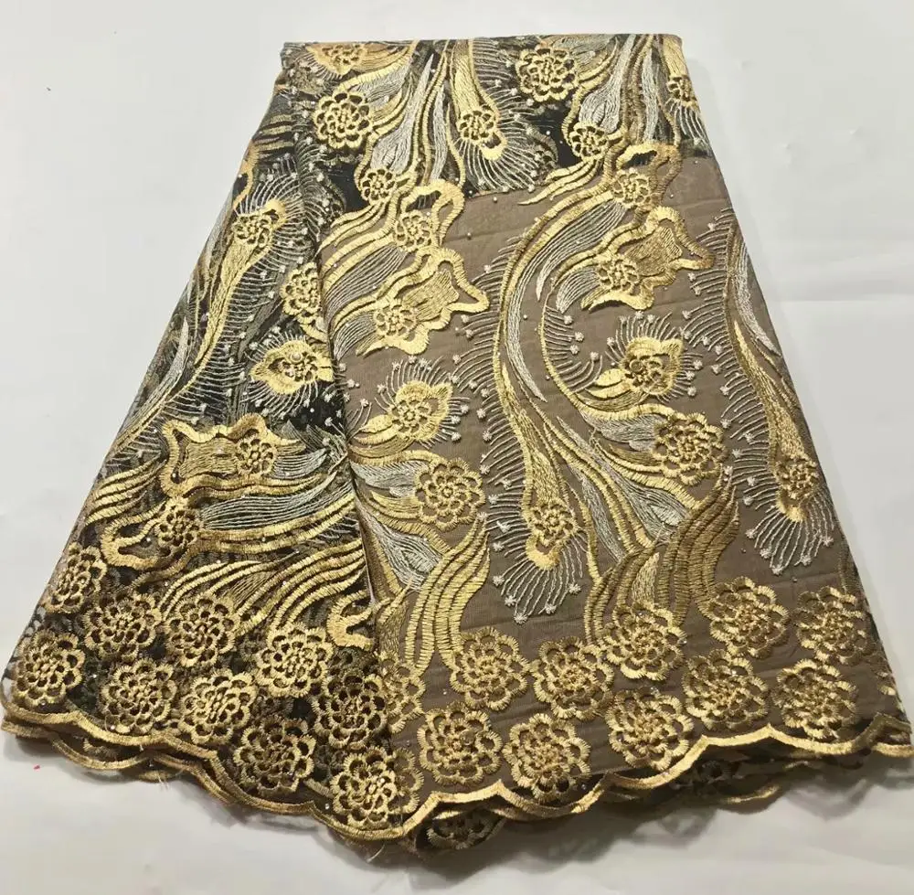 2019 новая небесно голубая африканская кружевная ткань высокого качества модная