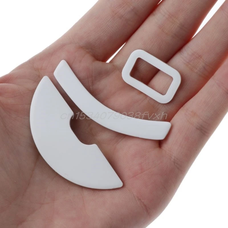 

New Arrival 1 set/pack Enhanced Tiger Gaming Mouse Skates Feet For Razer Mouse Viper White Glides Curve Edge Enhanced