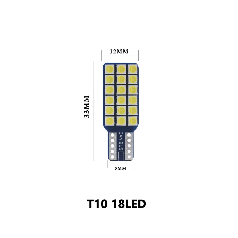 1 шт. T10 W5W светодиодный c5w светодиодный 31 мм 36 мм/39 мм/41 мм 18SMD 3030 чипы светодиодный гирлянда лампа автомобиля купольный светильник авто Интерьер лампа для чтения - Испускаемый цвет: T10 W5W