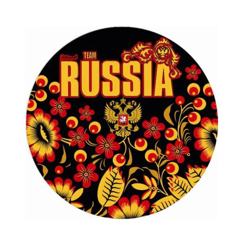 

Personality Fashion Car Sticker Team Russian Khokhloma Accessories Vinyl Decal Cover Scratches for Vw Polo Lada Granta ,12*12cm