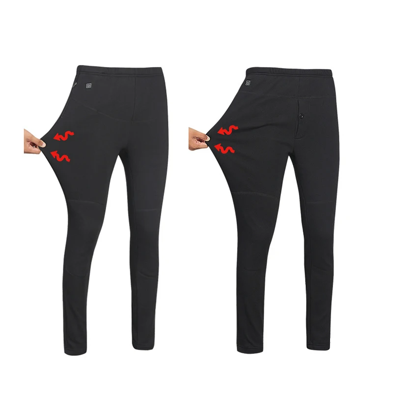 Winter Heated Pants Self Heating Pants Outdoor Hiking Warm Slim USB Trekking Skiing Electric Thermal Pants Trousers Women Men