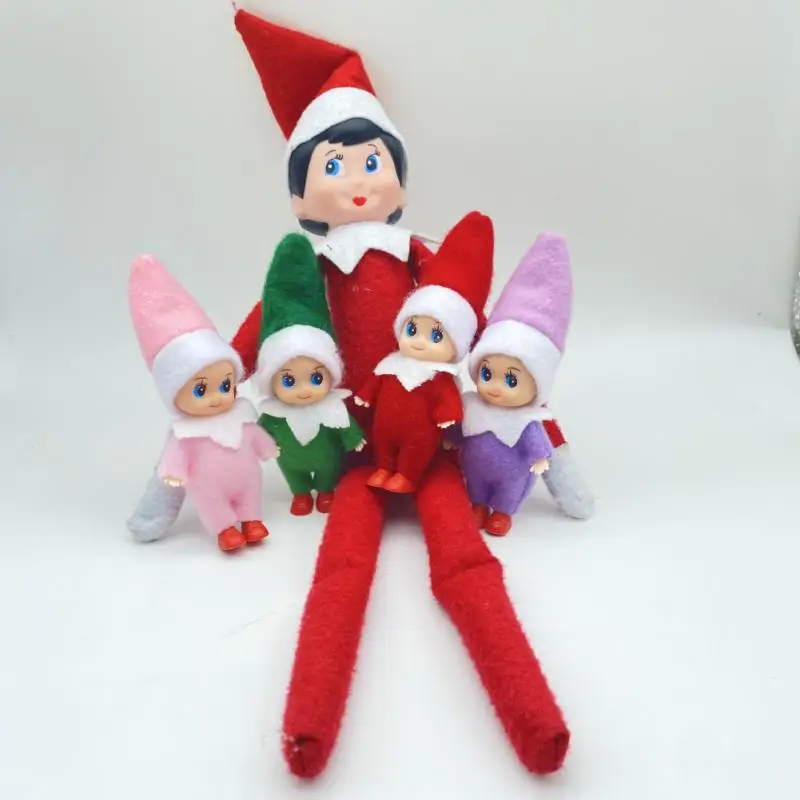 1 шт. милый Рождественский эльф Детская кукла Оранжевый Декор для дома 2021