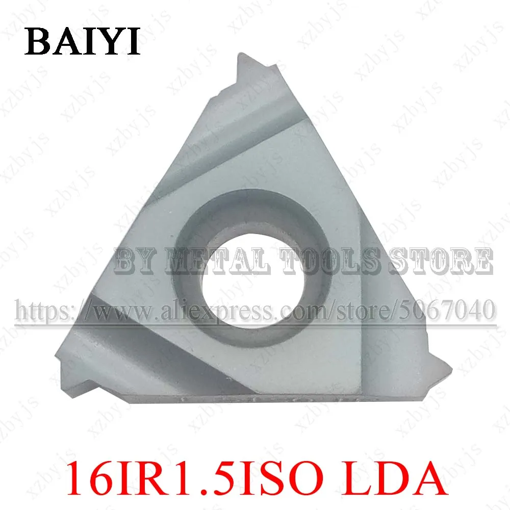 Твердосплавные резьбовые пластины 16IR 1.5ISO LDA режущие Сменные Резьбовые лезвия 1 5