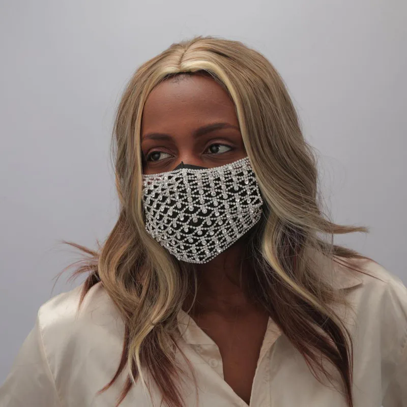 Женские ажурные Стразы Stonefans эффектные блестящие стразы с вуалью регулируемые