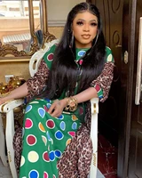 2020 summer sexy african women printing o neck long sleeve plus size long dress