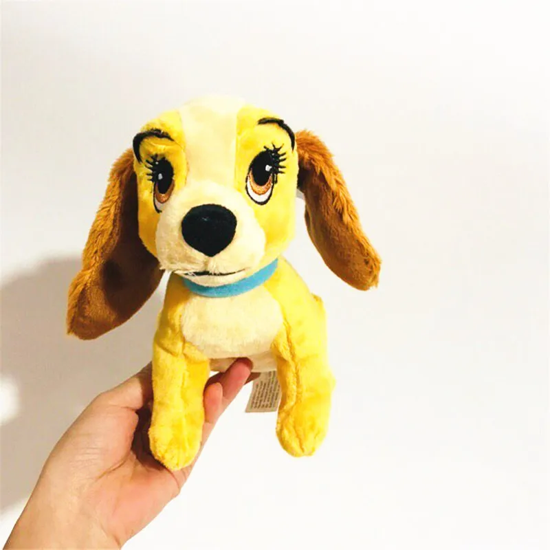 Бесплатная доставка 1 шт./лот маленькая игрушка la dy dog 18 см плюшевый подарок