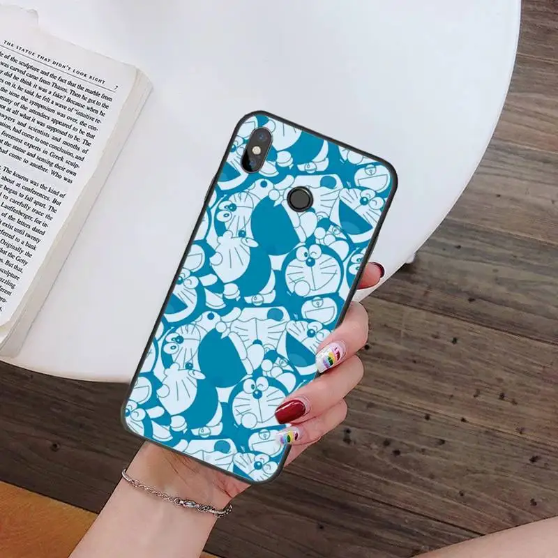 

Cute Cartoon Doraemon Robot cat Phone Case For Xiaomi Redmi 7 9t a3 9se k20 mi8 max3 lite 9 note 8 9s 10 pro