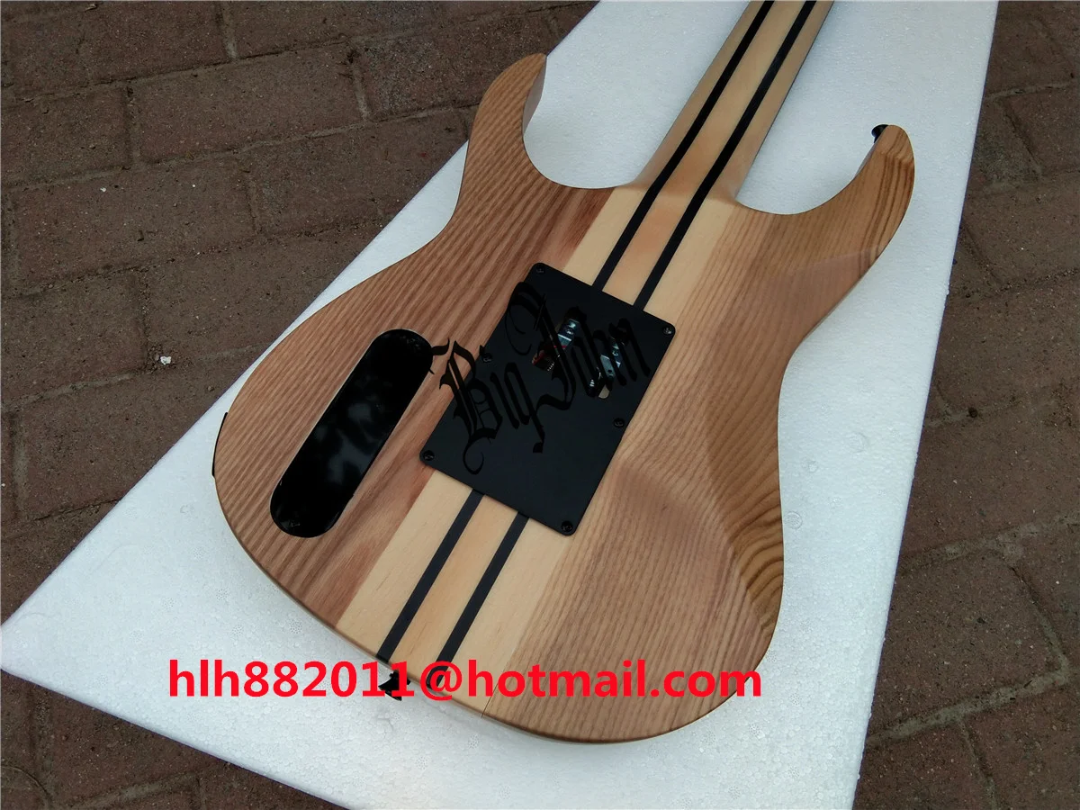 Матовая натуральная электрическая гитара с 7 струнами двойная волна пепельный