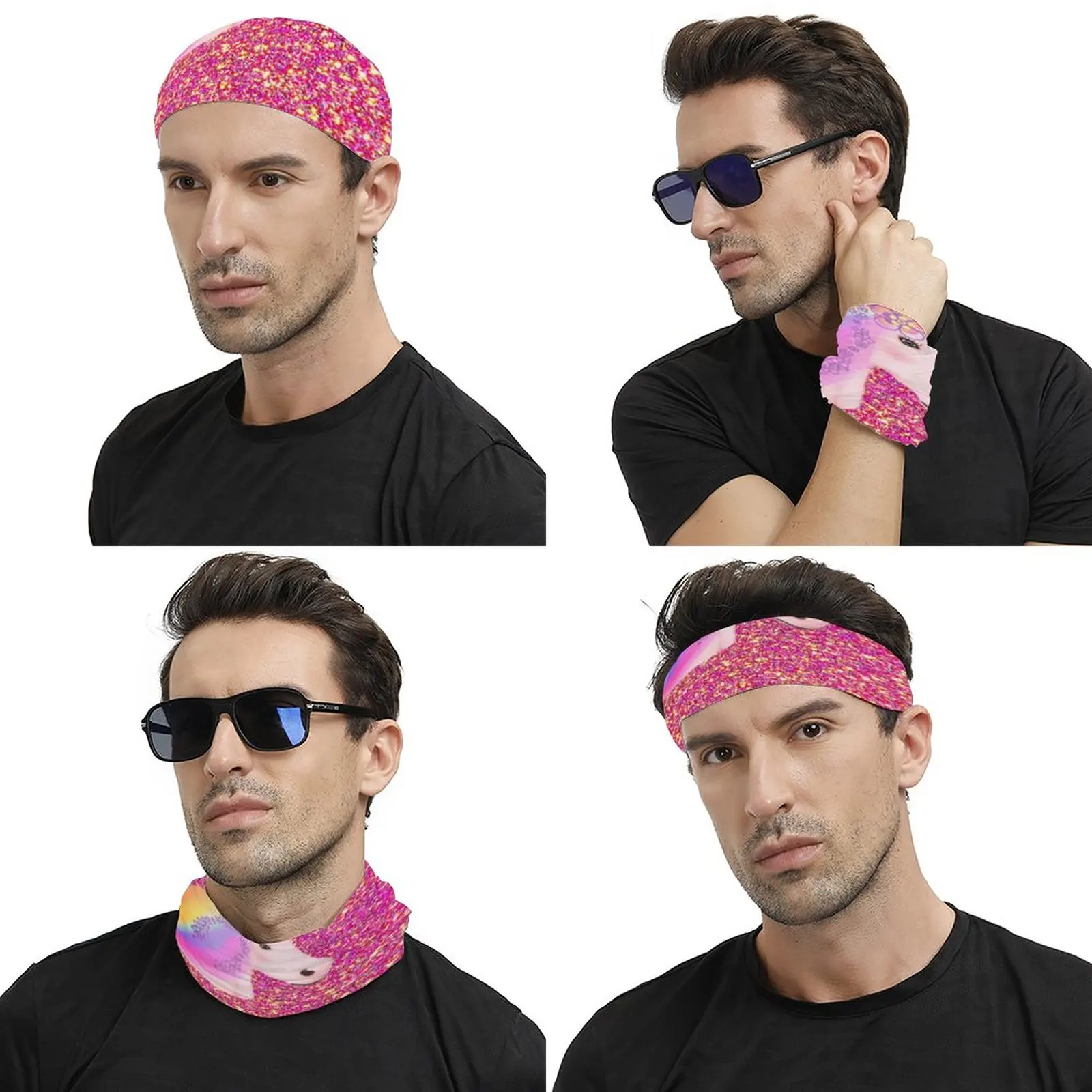 

Bandana Men's and Women's Ever-changing Face Scarf, Kerchief, Scarf, Square Scarf, Cross Headscarf, Hair Tie, Headdress