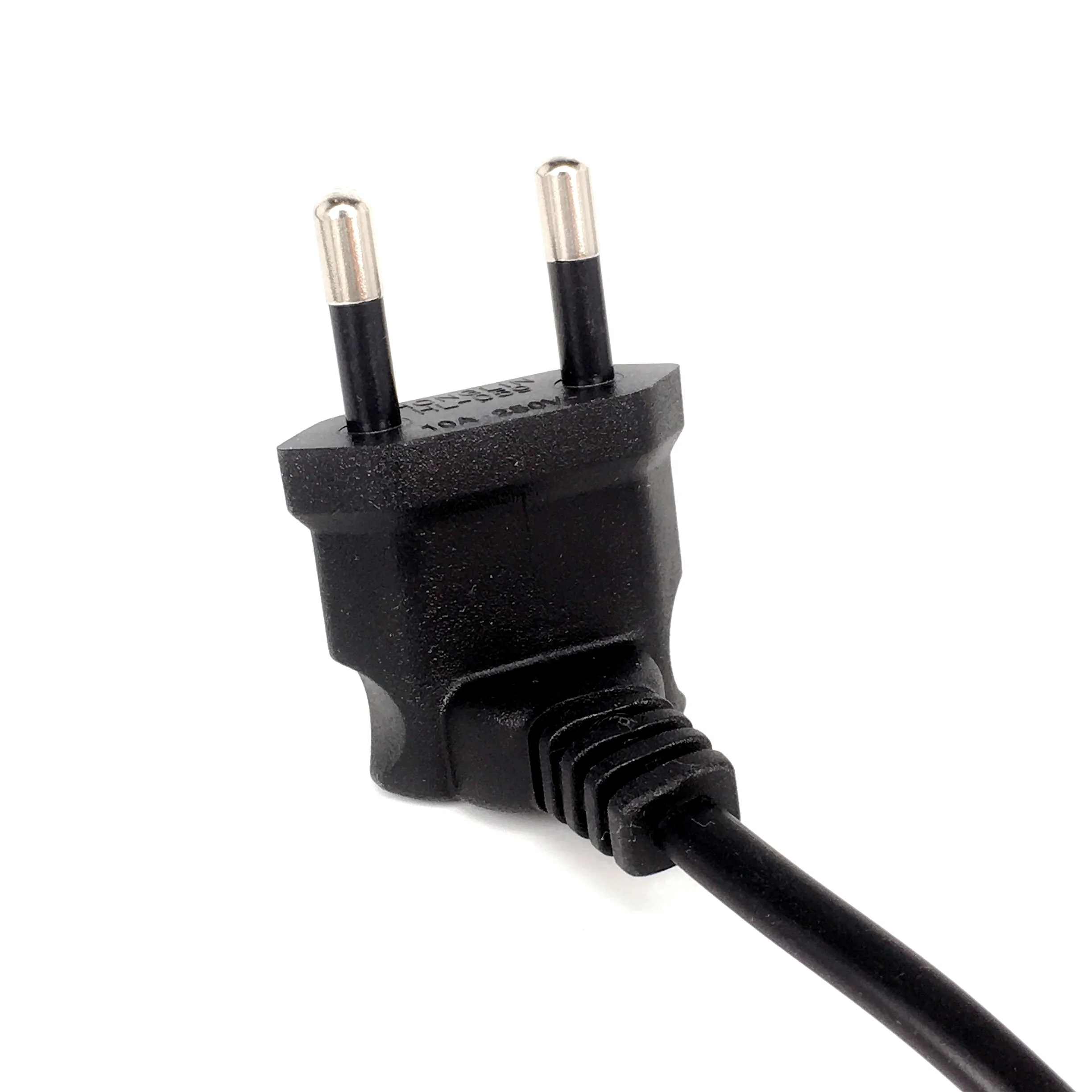 Шнур питания переменного тока C7 с углом 90 градусов для Samsung Philips Sony LED TV EU Schuko CEE7/16 к