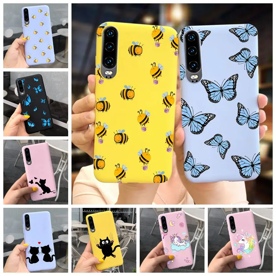 Чехол для Huawei P8 P9 P10 P20 P30 P40 Lite E ТПУ матовый мягкий чехол Pro P30Lite P8Lite P9Lite | Мобильные