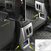 lapetus abs rear middle armrest storage box behind decoration panel styling cover trim fit for jeep compass 2017 2021