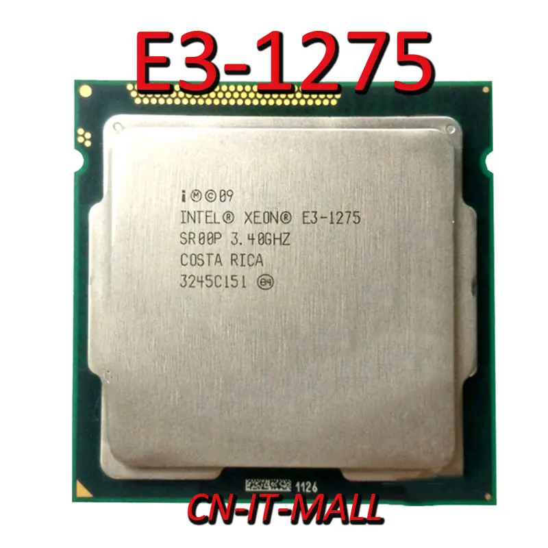 Intel Xeon E3-1275 CPU 3.4GHz 8M 4 Core 8 Threads LGA1155 Processor