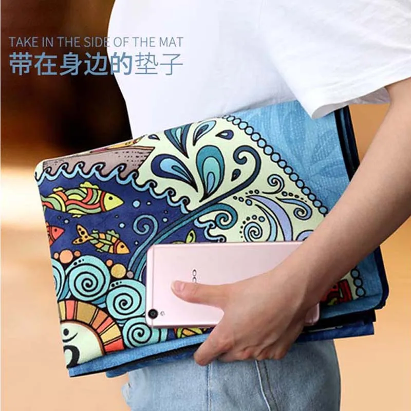 저렴한 미끄럼 방지 요가 수건 휴대용 인쇄 필라테스 담요 체육관 운동 피트니스 명상 담요, 요가 매트 커버 가방 무료 선물 구매 미끄럼 방지 요가 수건 휴대용 인쇄 필라테스 담요 체육관 운동 피트니스 명상 담요, 요가 매트 커버 가방 무료 선물