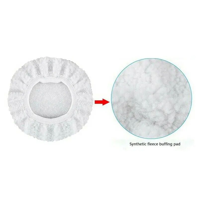 

Washable Cover 5-6Inch Polishing Fiber Waxers Bonnet Furniture Reusable
