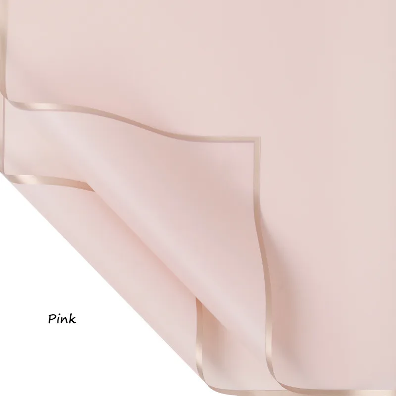 Pink 5 шт./упак. Макарон сплошной цвет водонепроницаемая полупрозрачная бумага цветочный упаковочный материал для подарков Поставки цветов создание скрапбука своими руками бумага - Цвет: Pink