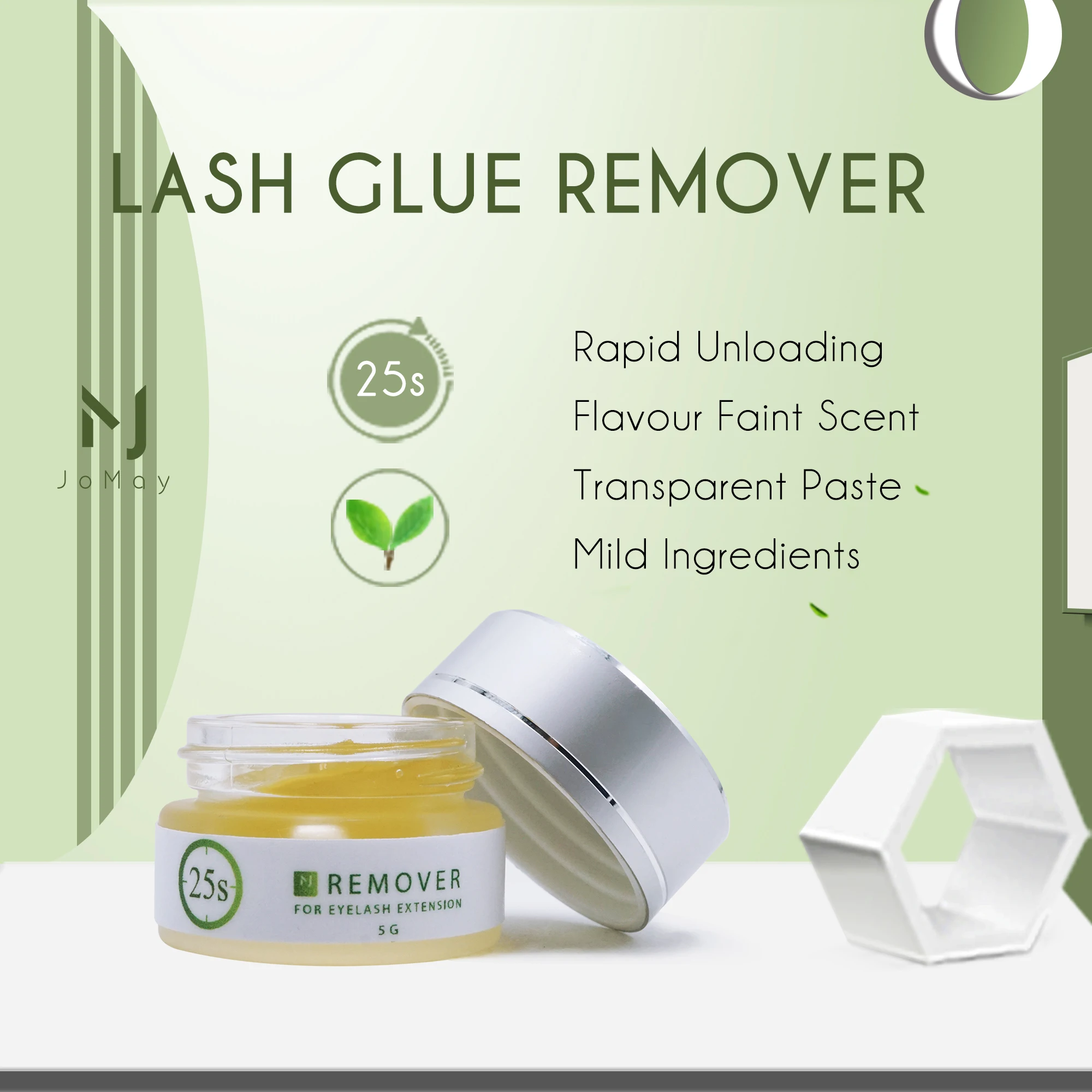 

Grafting Eyelash Extension Makeup Remover Glue 5g Non-irritating Plant Adhesive Gel Remover Eye Lashes Make Up Remover Cream