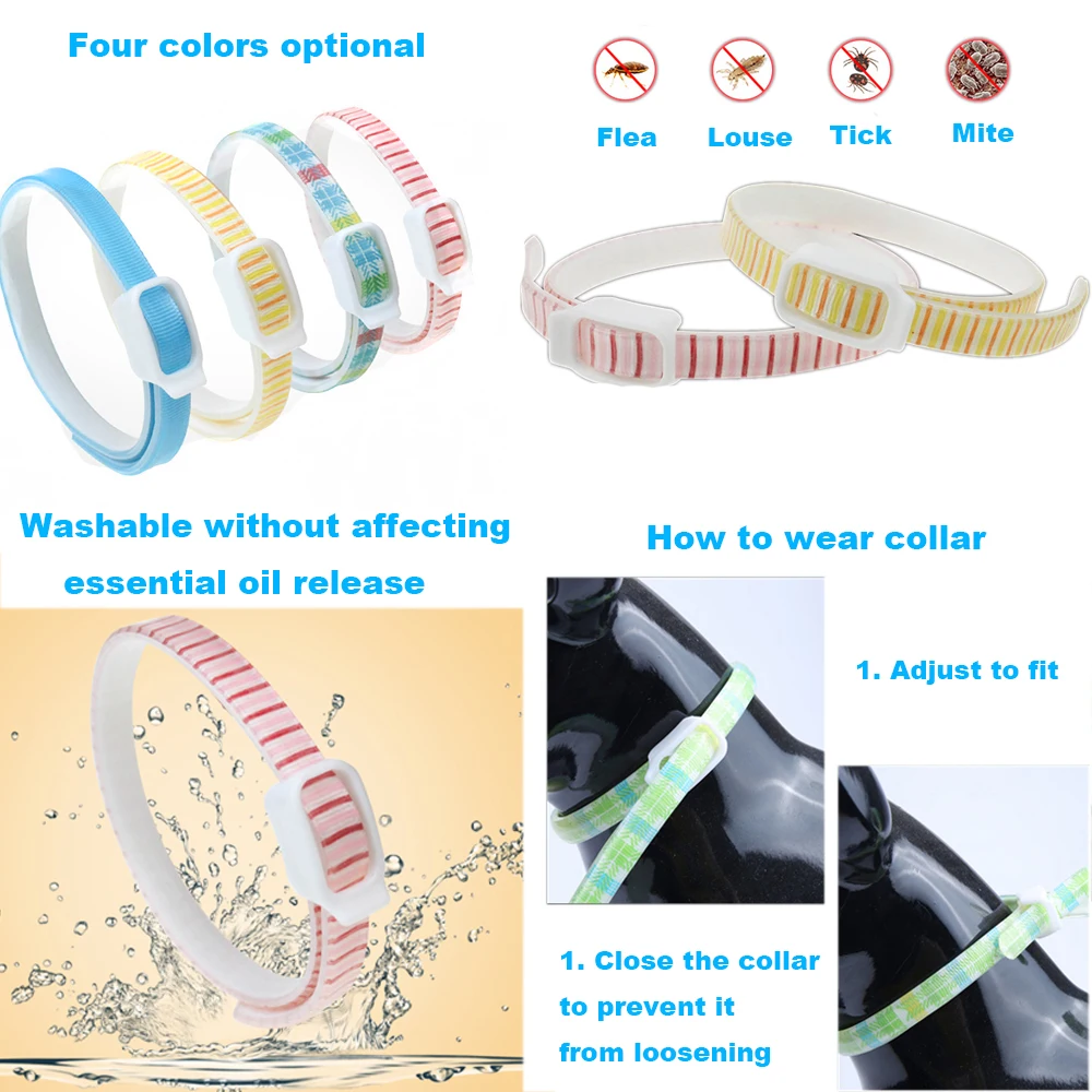 PAPASGIX новый ошейник для питомца Устраняет блох против клещей собаки насекомых