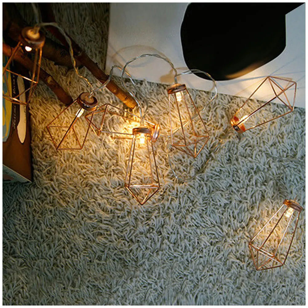 

10 LED Geometry String Lights Christmas Fairy Lighting Strings for Outdoor Holiday Wedding Xmas Party Home Decoration TB