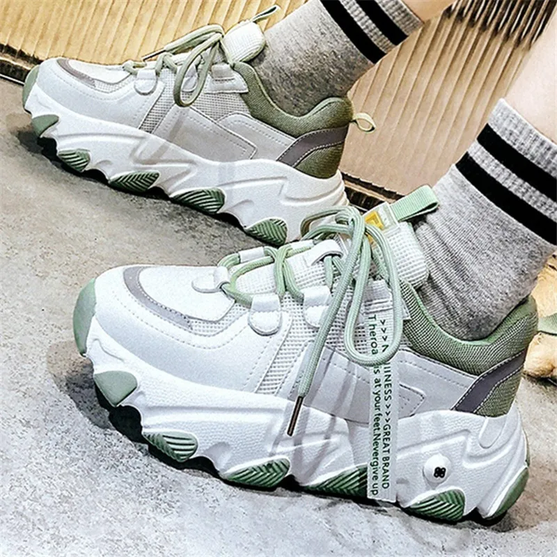 

Fashion Women's Shoes Sneakers, Breathable Mesh, Comfortable, Soft, Non-slip Running Shoes, Designer Thick-soled Platform Shoes