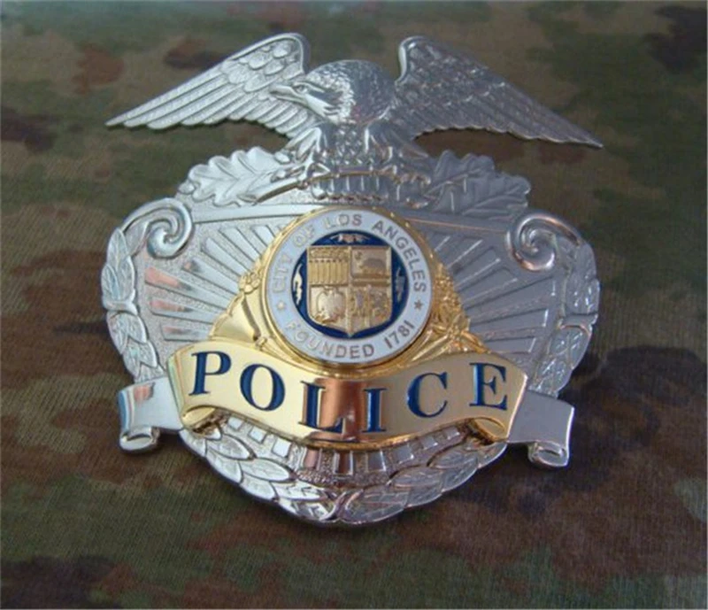 Бейдж медный для офицера полиции Лос Анджелеса в масштабе 1:1| |