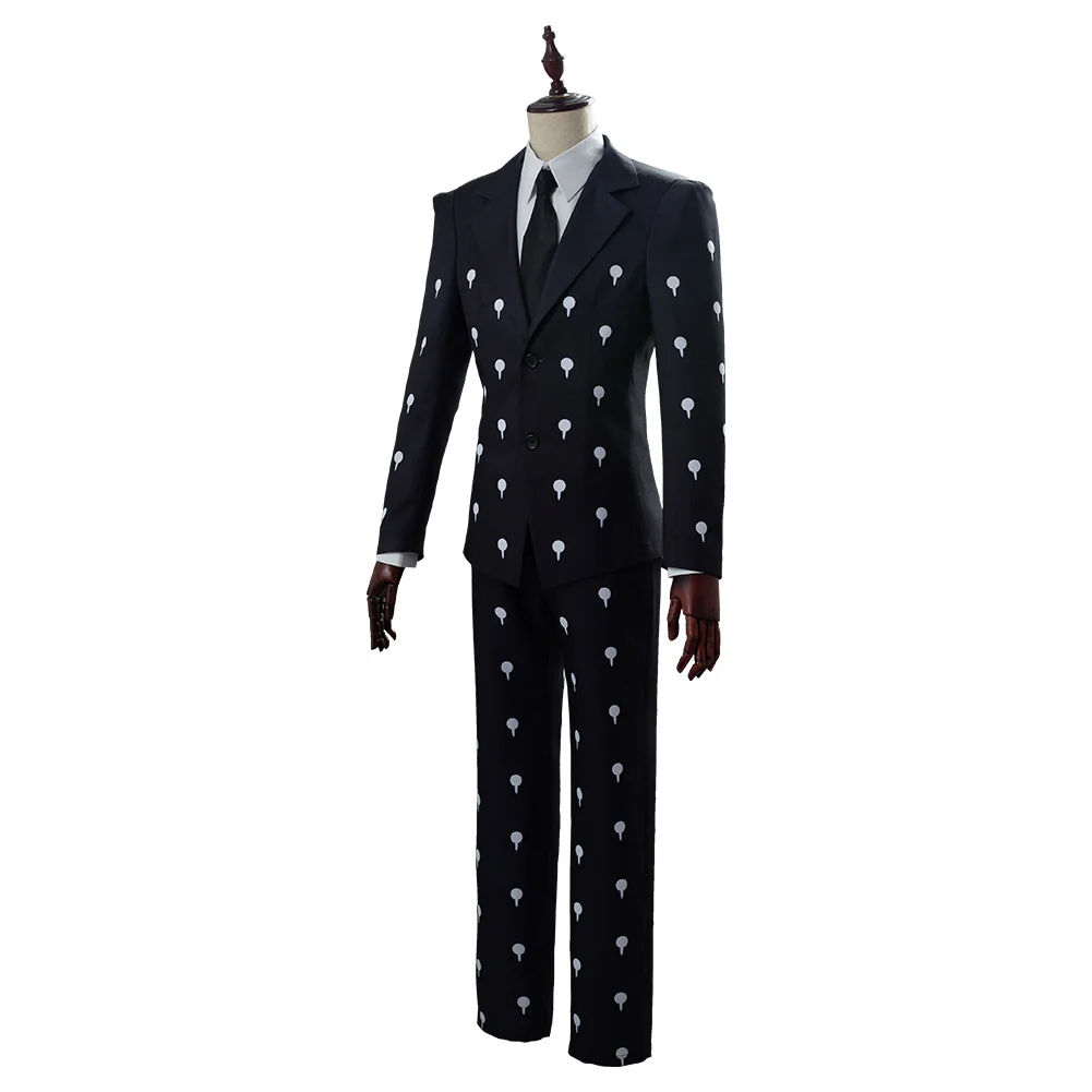 JoJo‘s Bizarre Adventure Golden Wind Cosplay Costume Bruno Bucciarati Slim Fit Funeral Suit Uniform | Тематическая одежда и