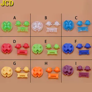 JCD 1 комплект пластиковых кнопок включения и выключения, кнопки для Gameboy, цветные кнопки GBC, Набор цветных кнопок для GBC D, сменные кнопки A B