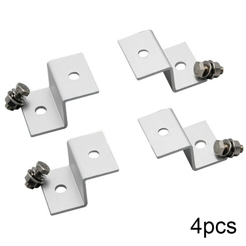 4pcs Solar Panel Mounting Bracket Z-shaped Aluminum Roof System Installation For Motorhome Caravan Car Accessories | Автомобили и