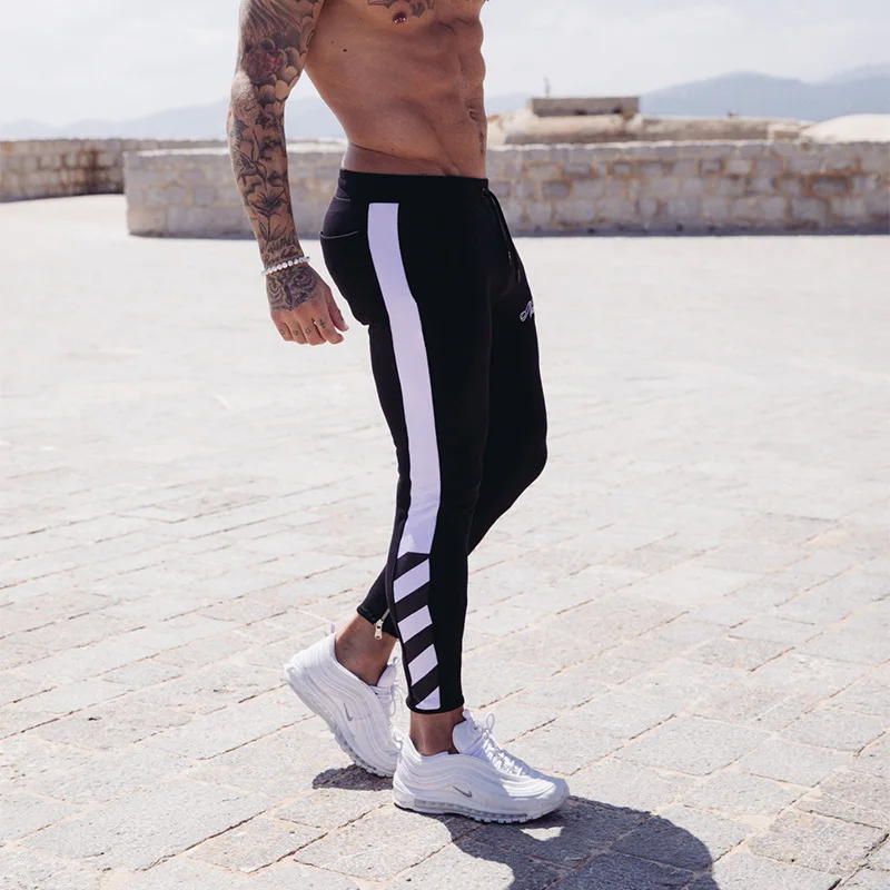 

New Men's Slim Bodyguard Sweatpants Spring And Autumn Man Fitness Skinny Pants For Men Muscle Brothers Casual Sports Pants XXL