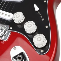 m mbat 3pcsset electric bass guitar volume knob cap abs stringed instrument accessories tone control button hat music tools