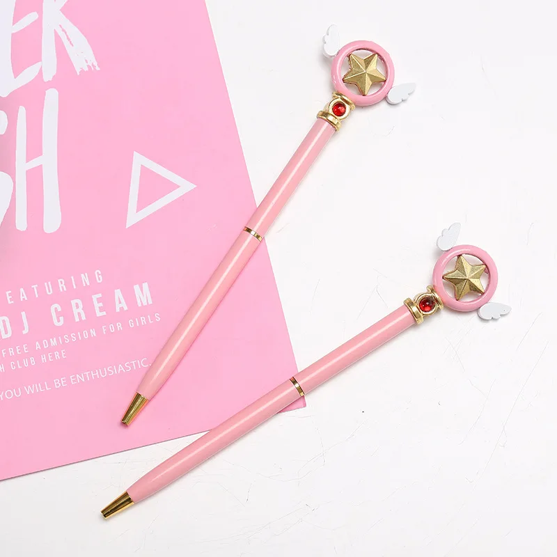 Ручка гелевая металлическая 0 5 мм в стиле аниме | Тематическая одежда и униформа