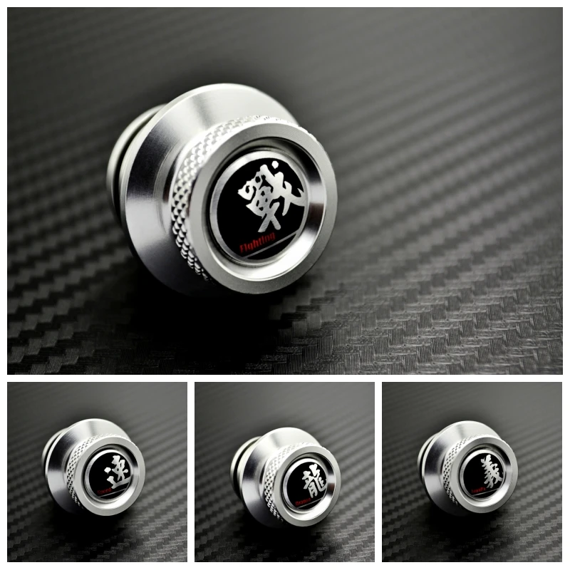 Серебряное алюминиевое украшение автомобильного прикуривателя разъем пыли для