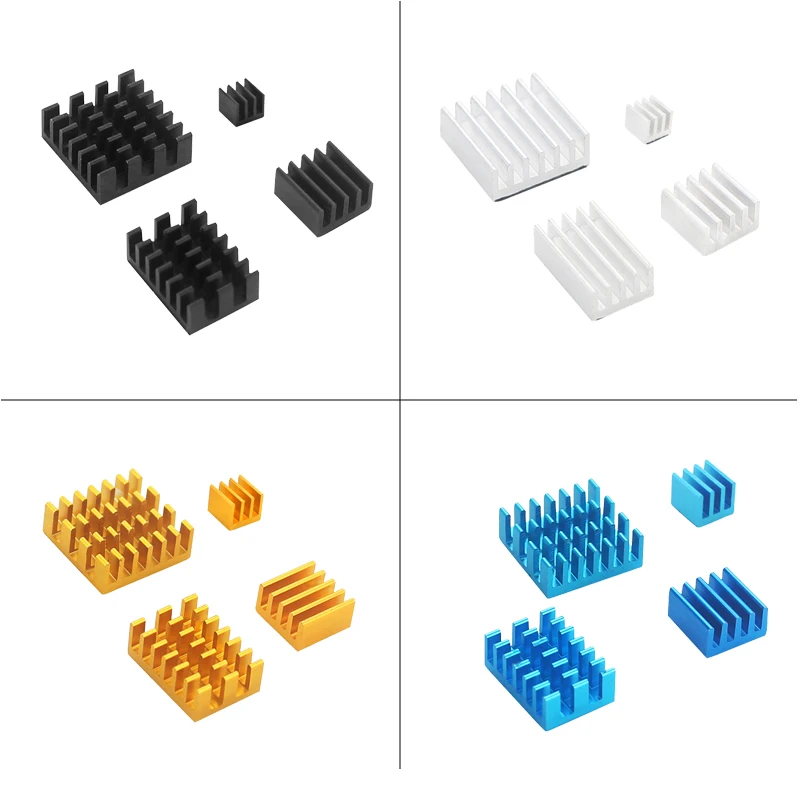 Raspberry Pi 4 Модель B алюминиевый теплоотвод шт. металлический самоприклеивающийся